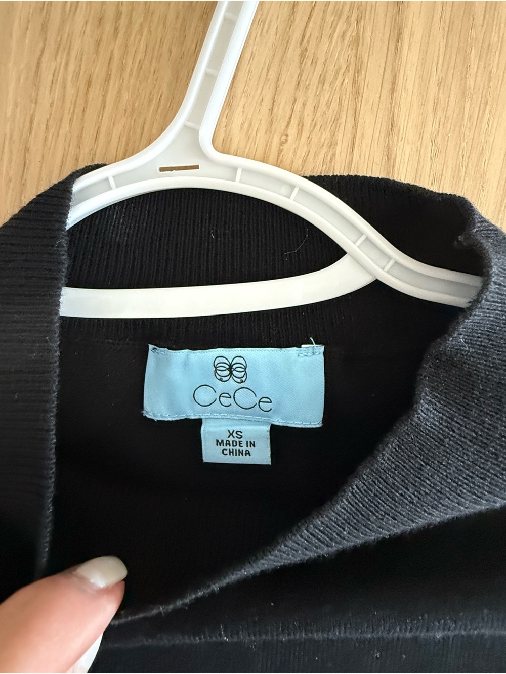 CeCe Black Open-Front Blazer Jacket
